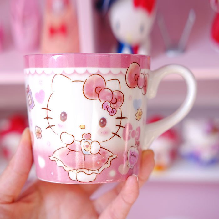 Ruunjoy wholesale kawaii sanrioed mini mug my melody kulomi kt cartoon tea cup office home decor birthday gifts ceramics cups