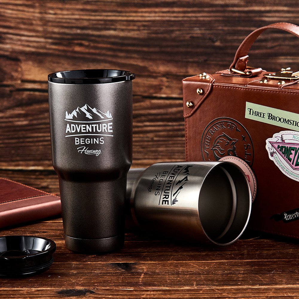 30oz Stainless Steel Double-layer Vacuum Insulated Cup, Outdoor Portable Coffee cup, Coffee Mug Logo Customization