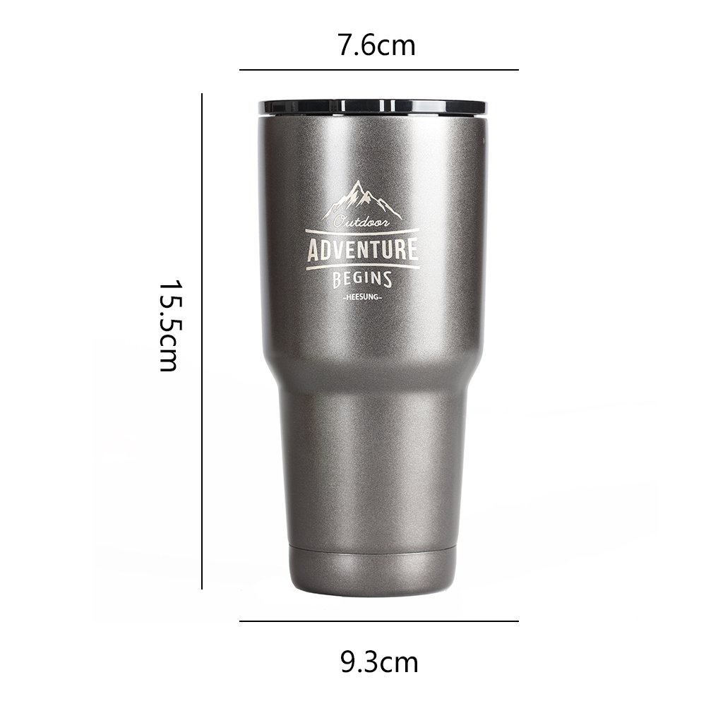 30oz Stainless Steel Double-layer Vacuum Insulated Cup, Outdoor Portable Coffee cup, Coffee Mug Logo Customization