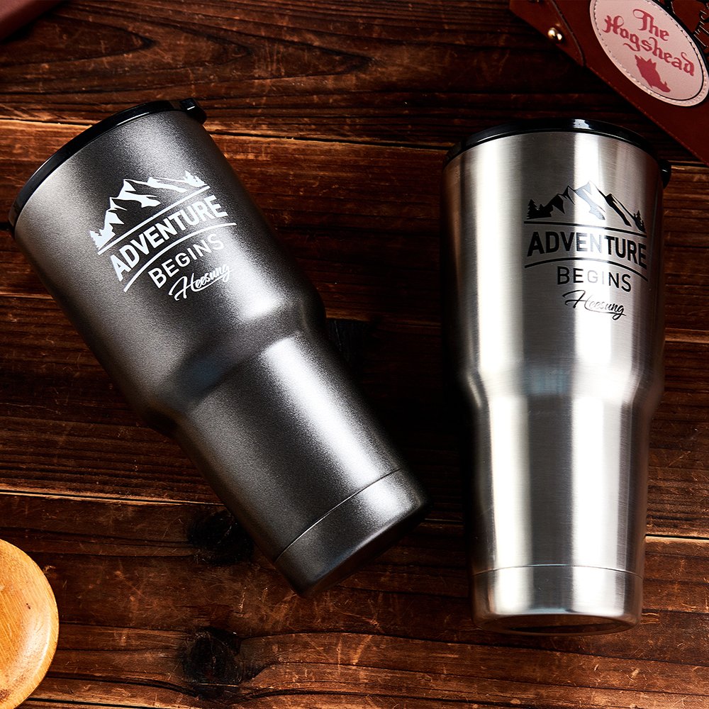 30oz Stainless Steel Double-layer Vacuum Insulated Cup, Outdoor Portable Coffee cup, Coffee Mug Logo Customization