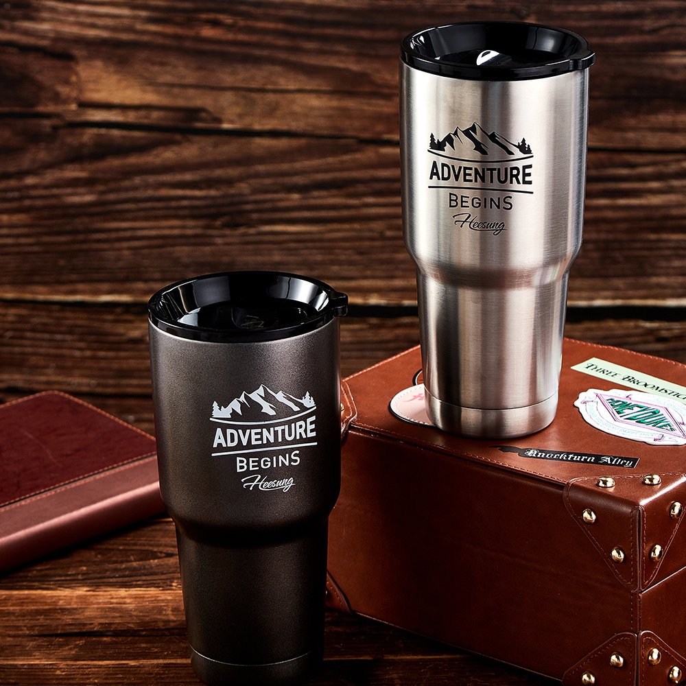 30oz Stainless Steel Double-layer Vacuum Insulated Cup, Outdoor Portable Coffee cup, Coffee Mug Logo Customization