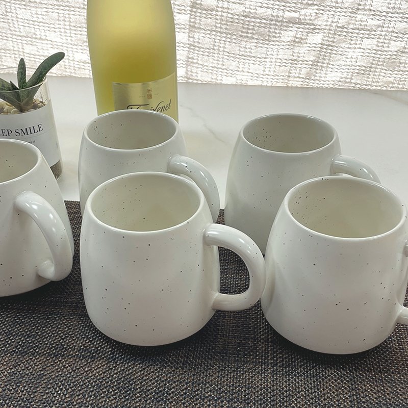 Black dot design ceramic mug nordic style 11oz Sublimation Mugs Blank White Coffee Ceramic Mug for Gift