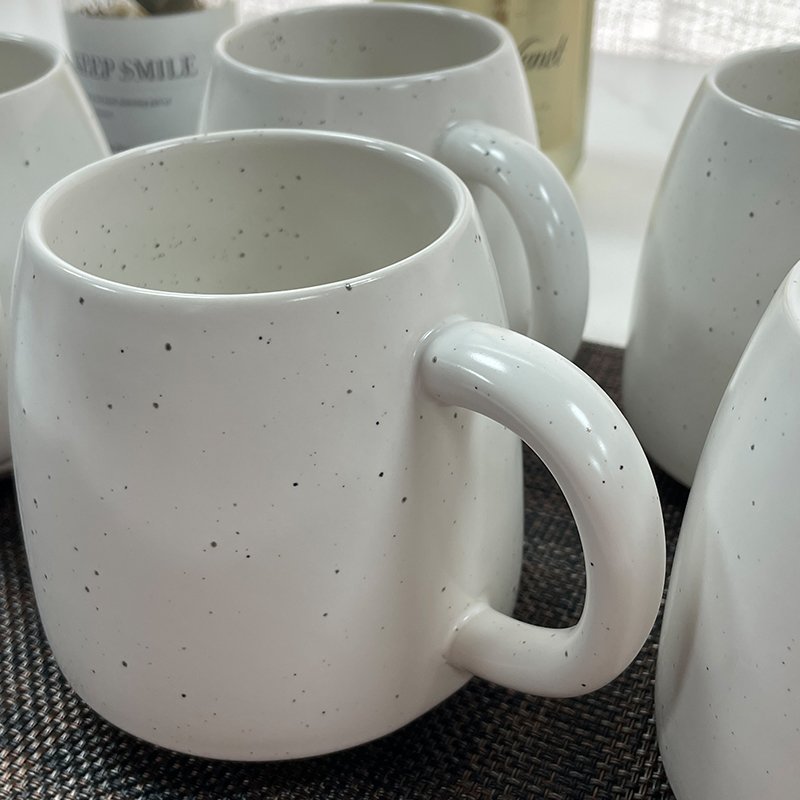 Black dot design ceramic mug nordic style 11oz Sublimation Mugs Blank White Coffee Ceramic Mug for Gift