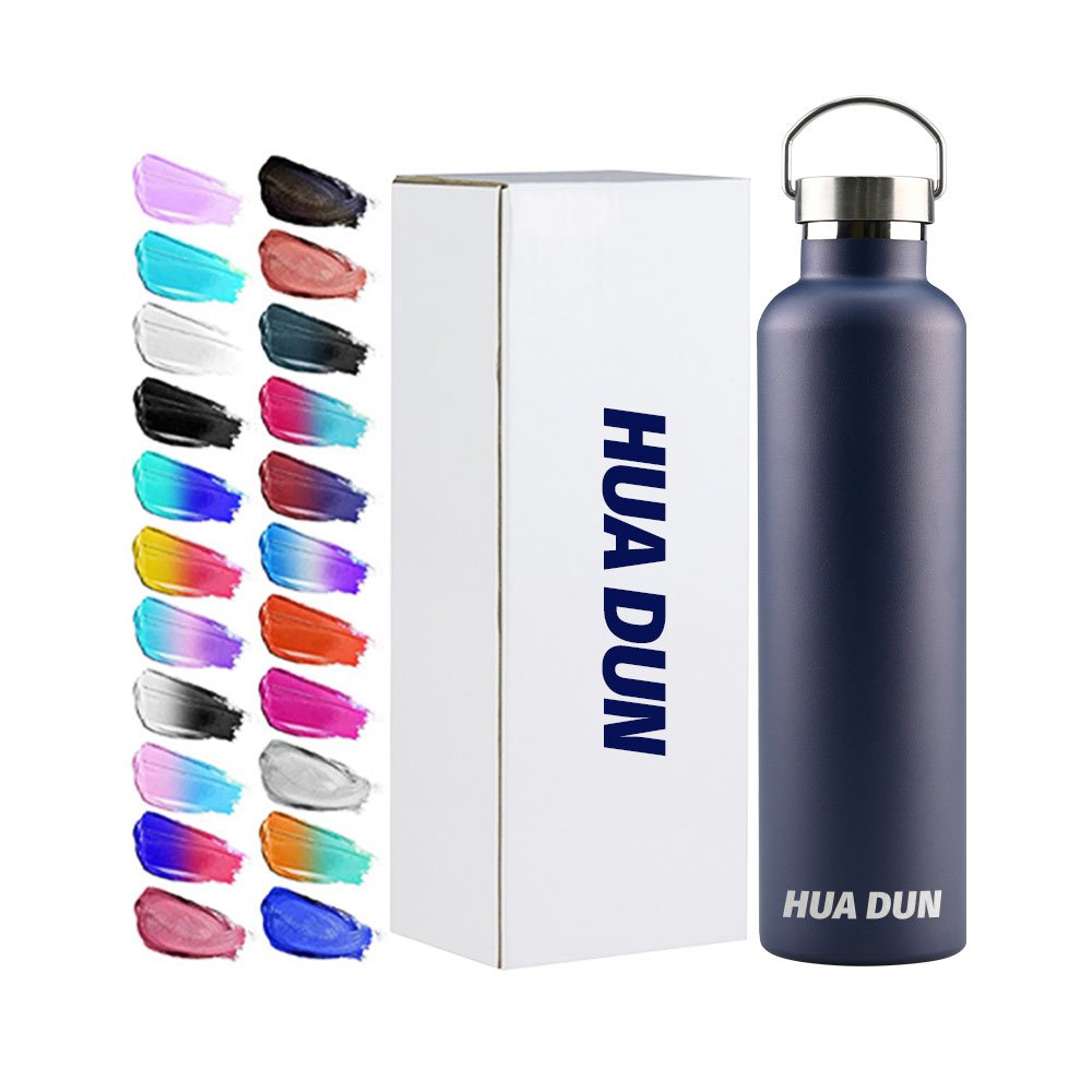 Custom 12oz 17oz 20oz 25oz 32oz Big Mouth Double-Wall Thermal Insulated Stainless Steel Sports water Bottle thermal vacuum flask