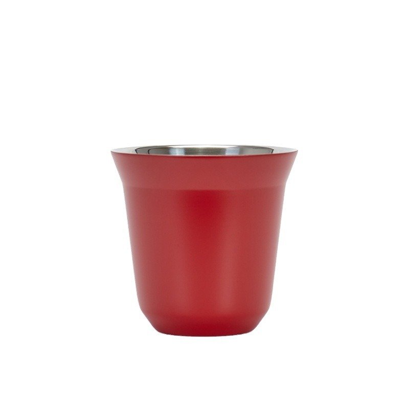 Mini stainless steel shot glass Double-layer simple insulation beer mug home bar coffee cup wholesale