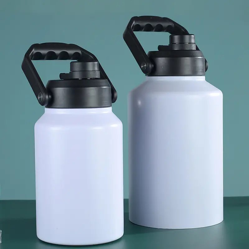 64oz ODM Gallon Water Bottle Gym Water Jug Sports Cup Stainless Steel Big Water Bottle with Flip Top
