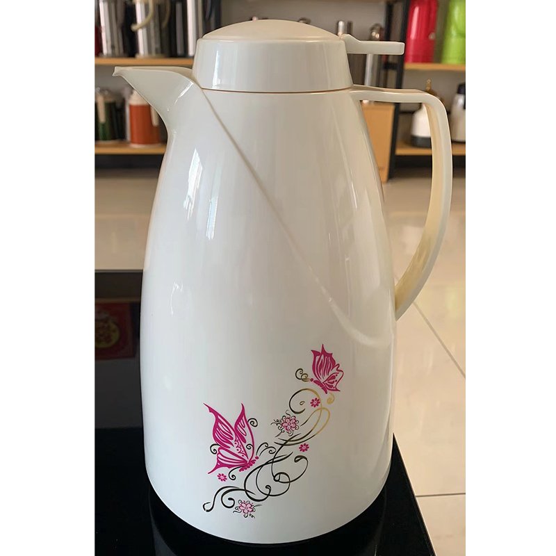 2 L Stainless Steel Water Pots Flat Cover Thermos Flask With Double Layer Structure Case 24 Hours Heat Preservation