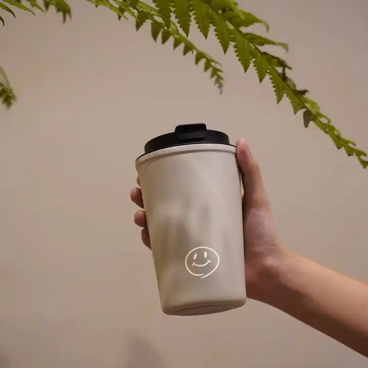 Aisamstar Leak-Proof Thermos Travel Thermal Vacuum Flask Insulated Cup Milk Tea Water Bottle 380ML Stainless Steel Coffee Mug