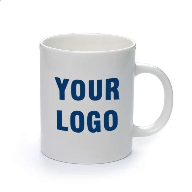 2024 White Custom Plain Mug Printed Sublimation Blank Ceramic Coffee Mug