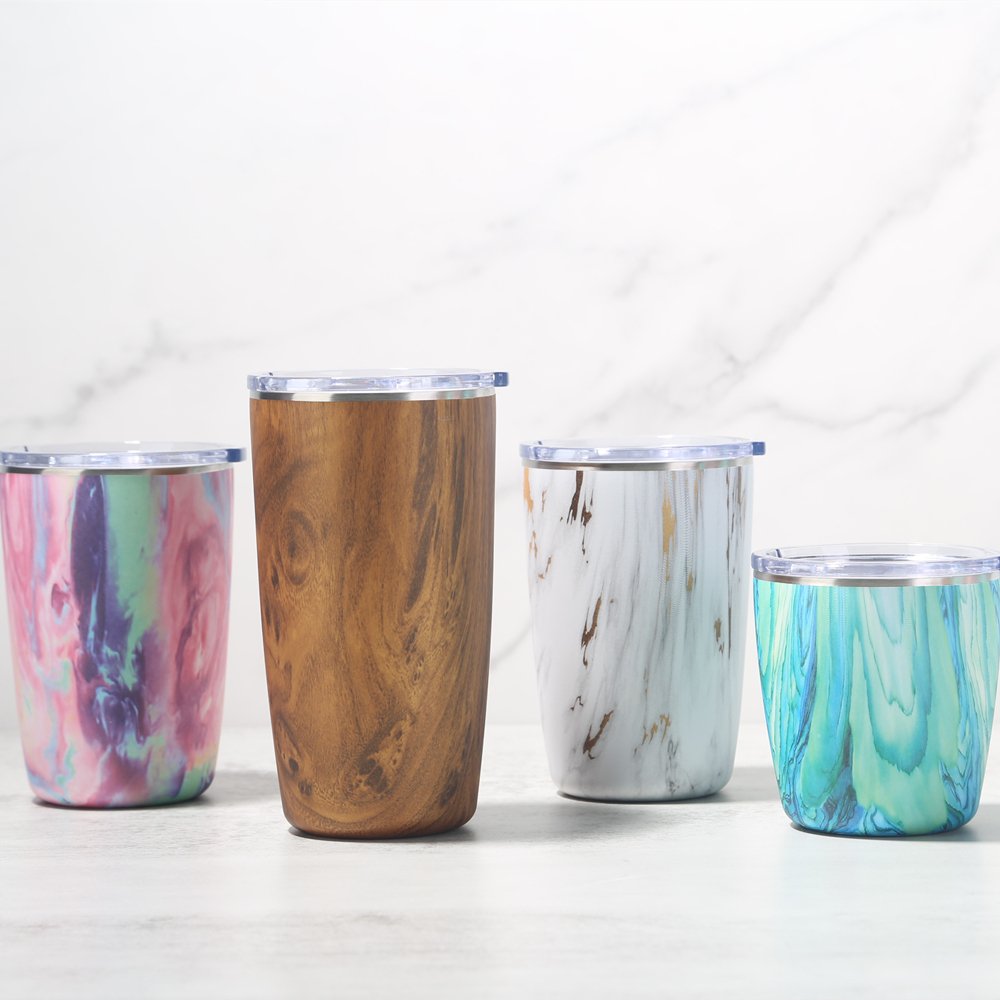 Custom Print Logo Design Water Bottle Personal Creative Stainless Steel Straight Coffee Cup Tumbler