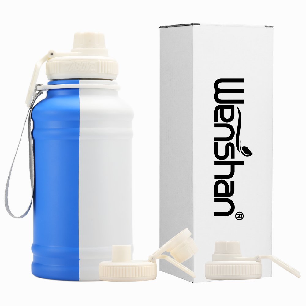 2024 Big Capacity Custom Logo 1.3L 2.2L Single Wall Stainless Steel Water Bottle Unisex fitness Camping Sports Water Bottle