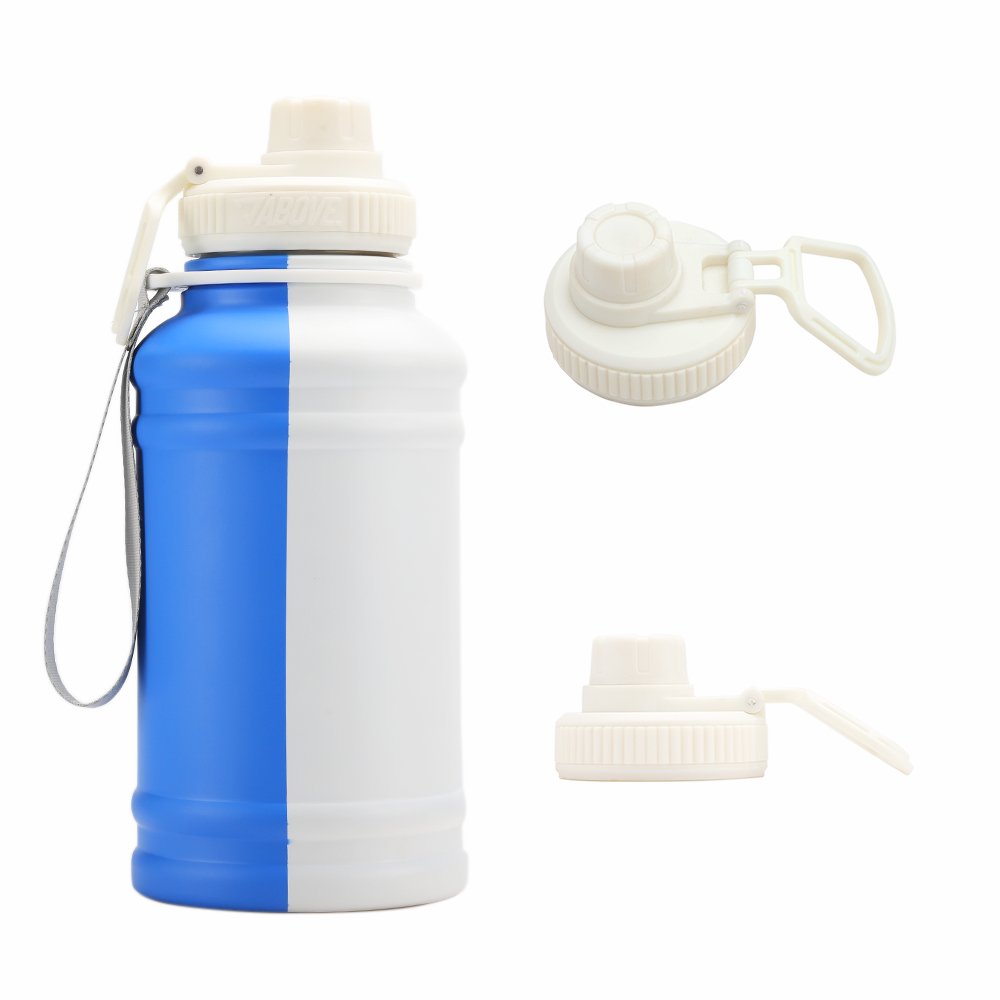 2024 Big Capacity Custom Logo 1.3L 2.2L Single Wall Stainless Steel Water Bottle Unisex fitness Camping Sports Water Bottle