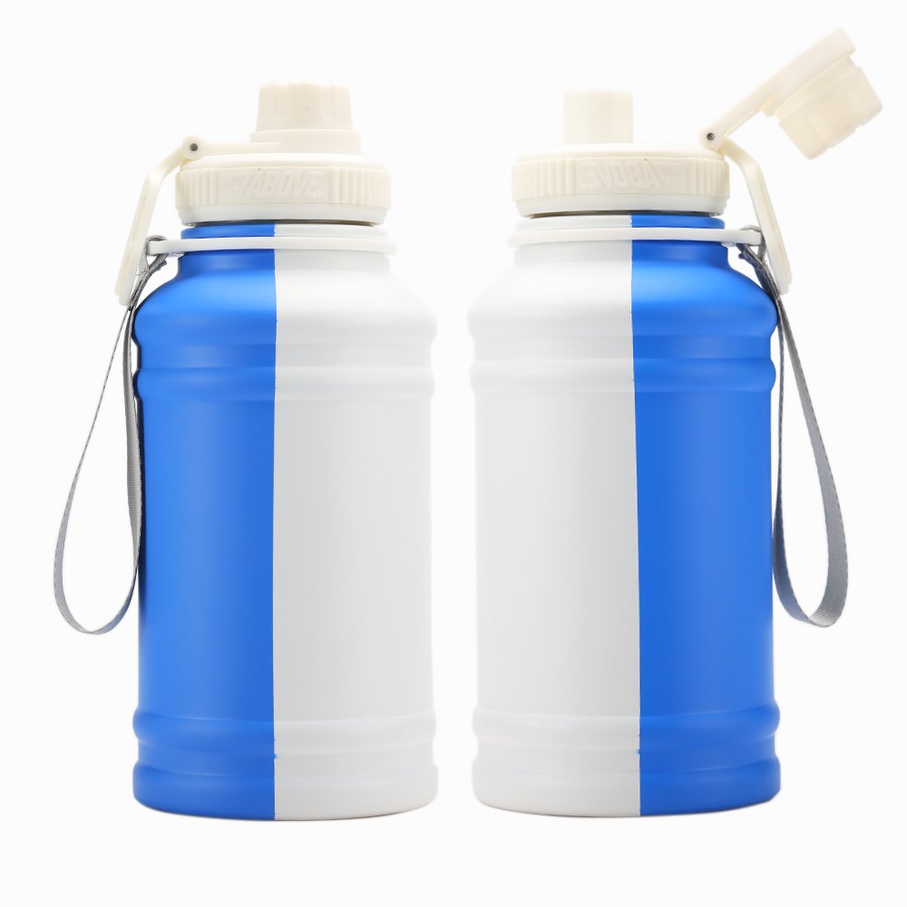 2024 Big Capacity Custom Logo 1.3L 2.2L Single Wall Stainless Steel Water Bottle Unisex fitness Camping Sports Water Bottle