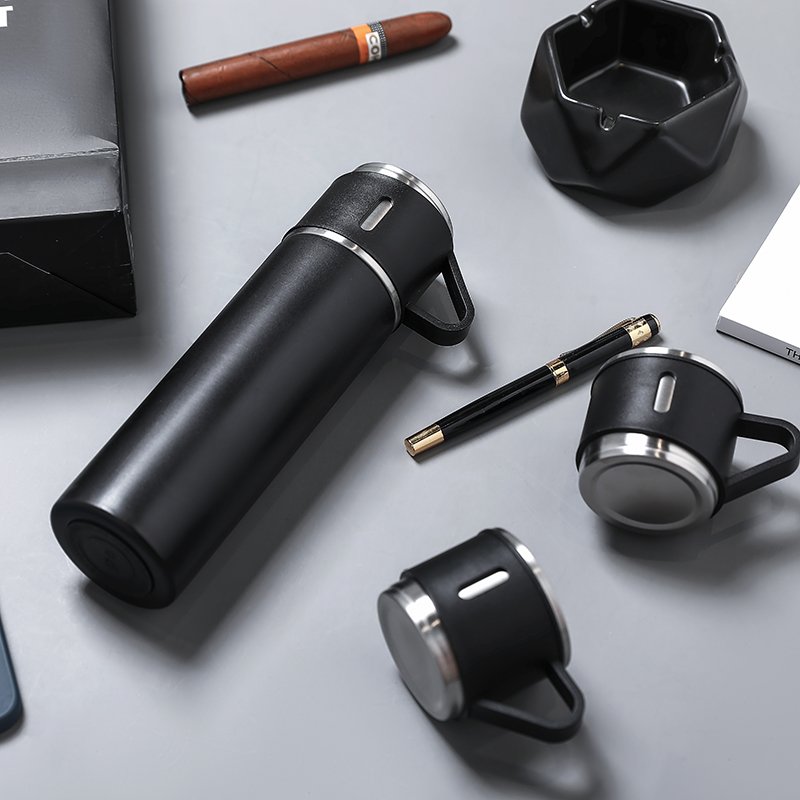 everich custom logo business father's day gift box travel mug coffee tumbler vacuum flask set 500ml stainless steel water bottle