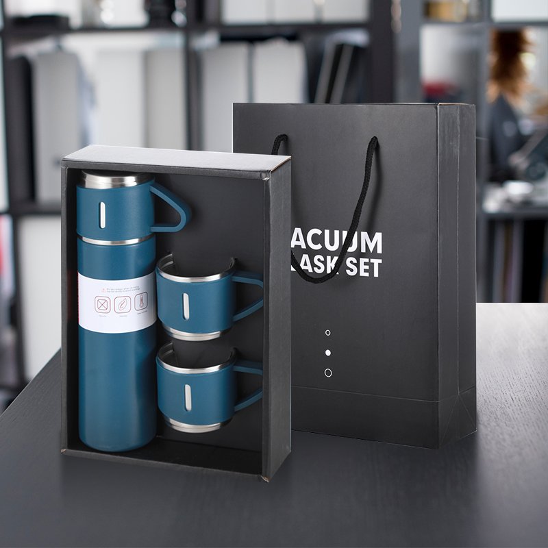 everich custom logo business father's day gift box travel mug coffee tumbler vacuum flask set 500ml stainless steel water bottle