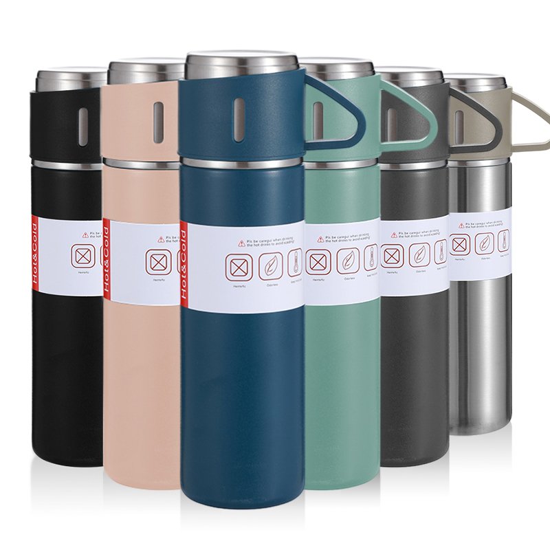 everich custom logo business father's day gift box travel mug coffee tumbler vacuum flask set 500ml stainless steel water bottle