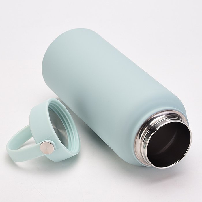 Portable Large Capacity 32oz Wide Mouth Double Wall Stainless Steel Vacuum Flask With Handle