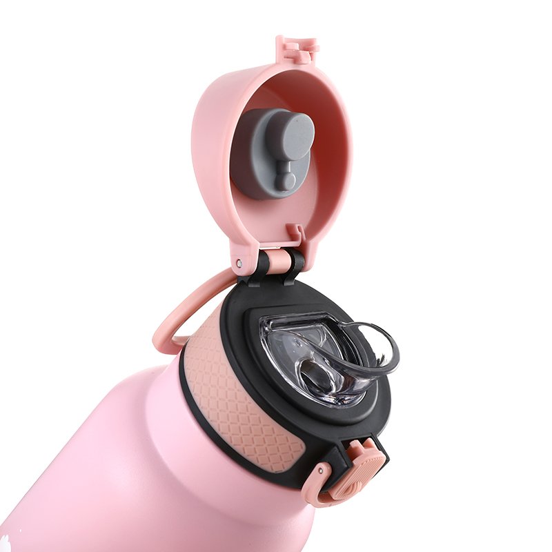 350ml/500ml Customization Cute Kawaii Cartoon Kids Stainless Steel Water Drink Bottle Vacuum Flask With Lid