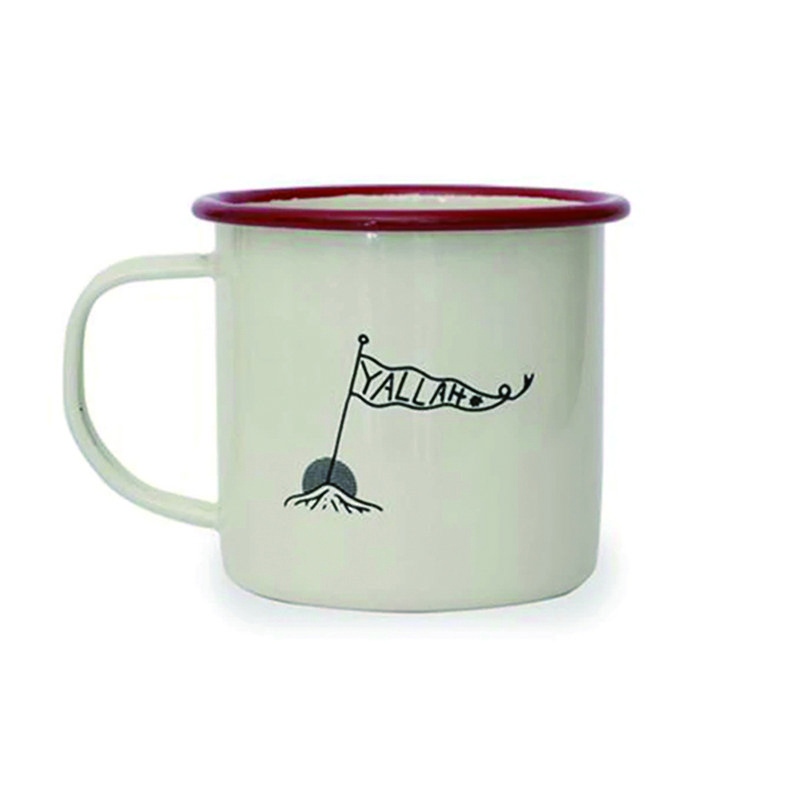 New Design Custom Belly Shape Colored Logo Printing Vintage Enamel Coffee Mug with handle