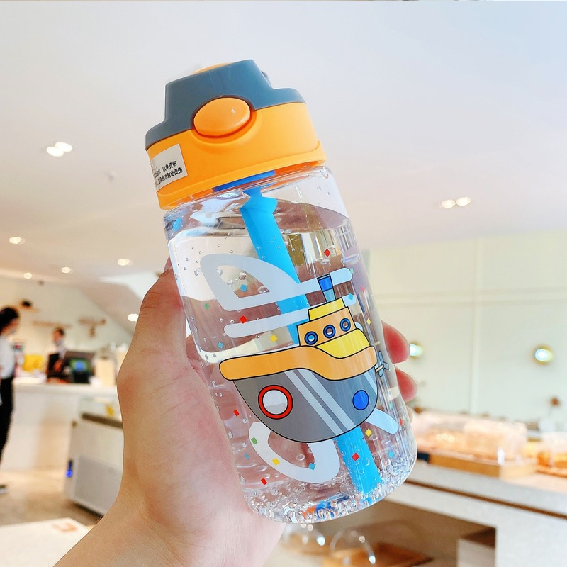 Kids Water Sippy Cup Creative Cartoon Baby Feeding Cups with Straws Leakproof Water Bottles Outdoor Portable Children's Cup