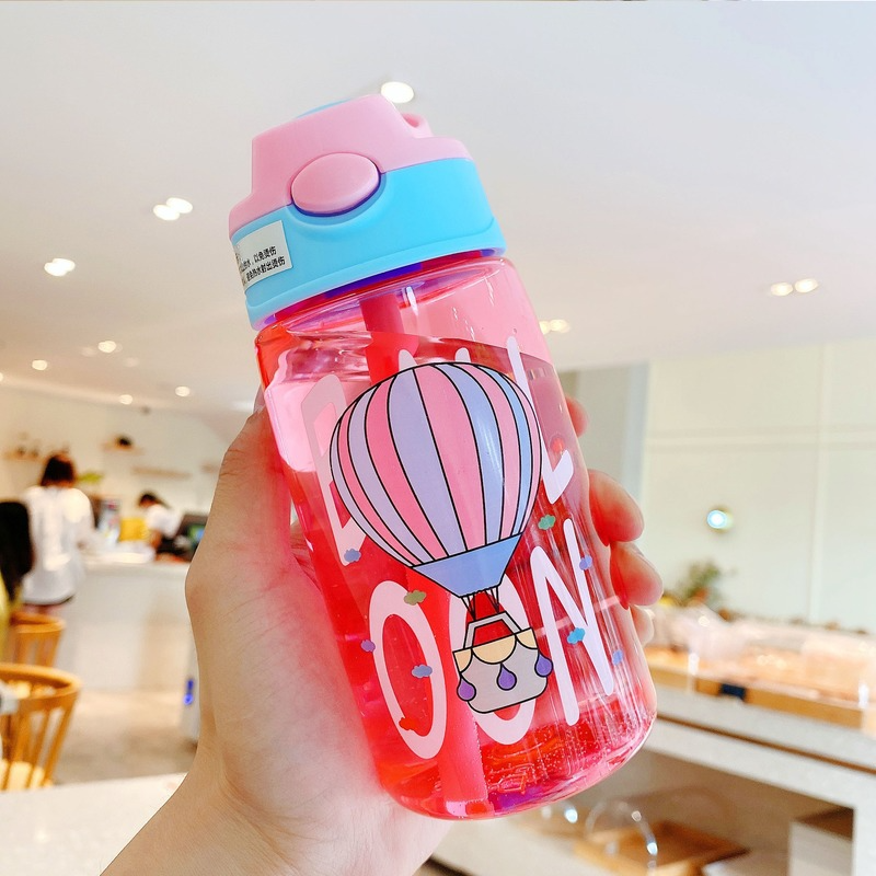 Kids Water Sippy Cup Creative Cartoon Baby Feeding Cups with Straws Leakproof Water Bottles Outdoor Portable Children's Cup