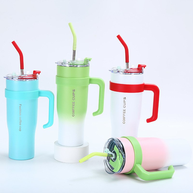 Factory Wholesale Keep Hot Cold Stainless Steel Low Price Leak Proof 40oz Drink Mug Coffee Cup Tumbler with Handle