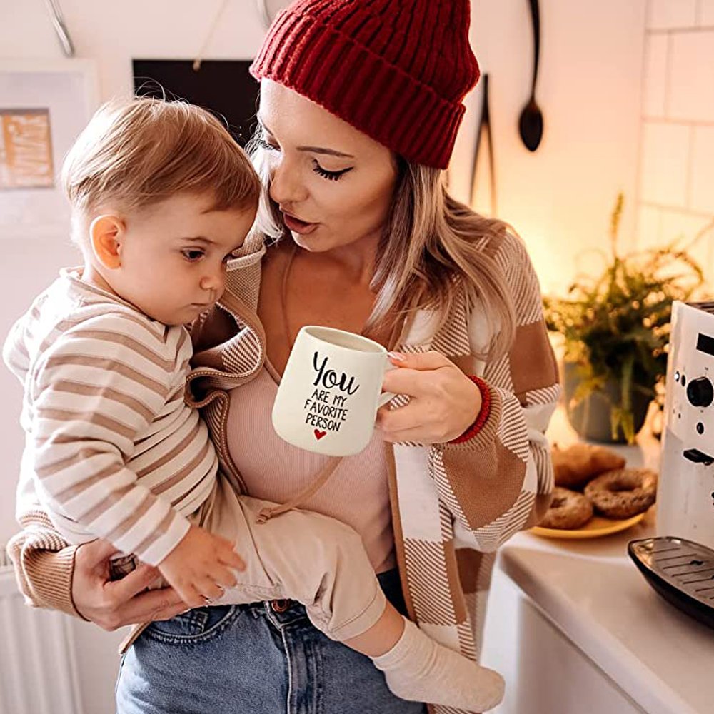 2024 new cheap food grade safe Stoneware Engraved Coffee Mug, color glazed ceramic mug for Valentine day