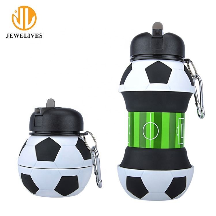 Customized Eco Friendly Sublimation Soft Silicone Collapsible Personalized Drinking Foldable Sport Water Bottle with Custom Logo