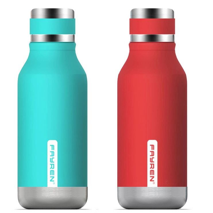 FAYREN Vacuum Flask for Drinking Design Hot Sale Stainless Steel New Double Wall Stainless Steel Water Bottle Support Belly Cup