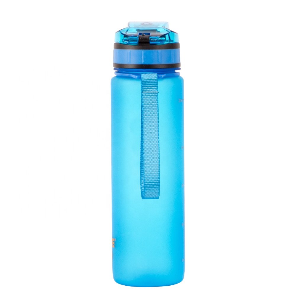 customized product bpa free plastic sports 500ml wide mouth water bottle with filter Gym Bottle with Fruit Infuser Strainer