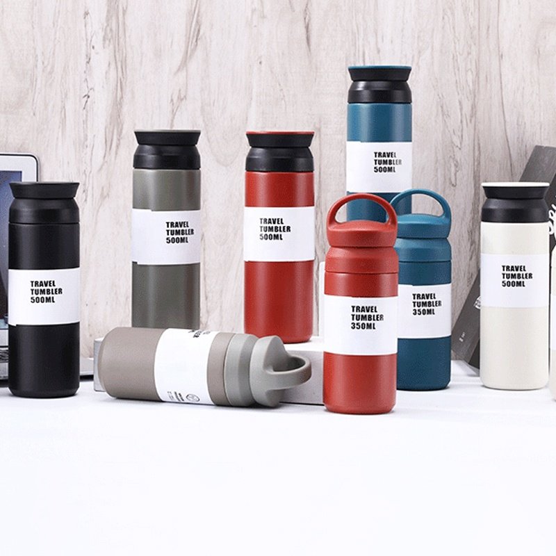 Japan- Style 350ML Vacuum Pocket Coffee Cup 304 Stainless Steel Double Wall Skinny Thermal Coffee Flask With Filter Mini Flask