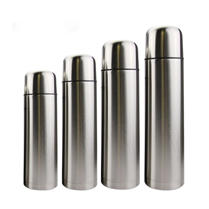2024 New 12-34 oz Vacuum Flask Bullet Thermos Insulated 304 Stainless Steel Travel Tumbler Water Bottle With Cups