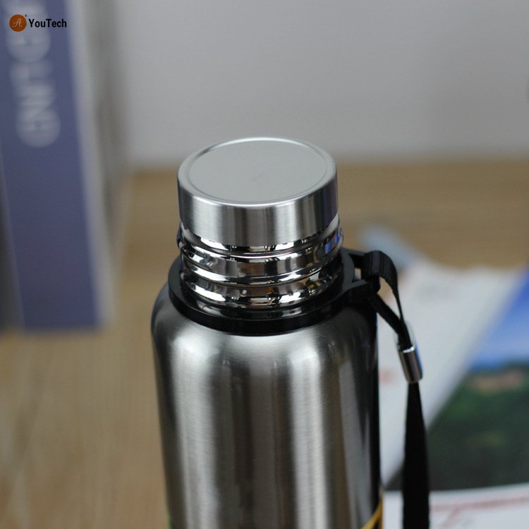 500/700/1000/1500ml Vacuum Flask Stainless Steel Thermos Portable Large Capacity Insulated Tumbler with Rope Thermo Bottle