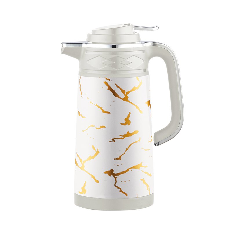 Customized Patterned Double Layer Stainless Steel Insulated Water Bottle Large Capacity Arab Vacuum Insulated Tea Bottle