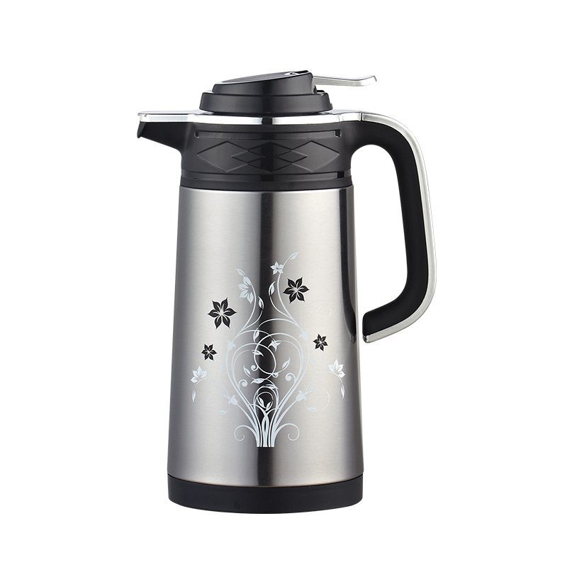Customized Patterned Double Layer Stainless Steel Insulated Water Bottle Large Capacity Arab Vacuum Insulated Tea Bottle