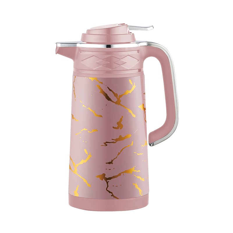 Customized Patterned Double Layer Stainless Steel Insulated Water Bottle Large Capacity Arab Vacuum Insulated Tea Bottle