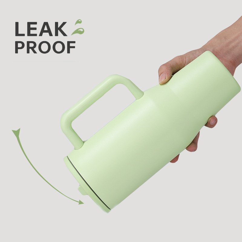 New Design 40oz H5.0 Stainless Steel Leak Proof Drink Directly Lid Travel Mug Vacuum Tumbler With Handle And Folding Straw