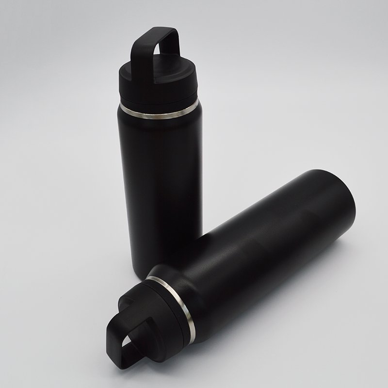 High Quality 500ml Double Wall Stainless Steel Insulated Water Bottle Wide Mouth with Sport Lid Vacuum Flask for Camping
