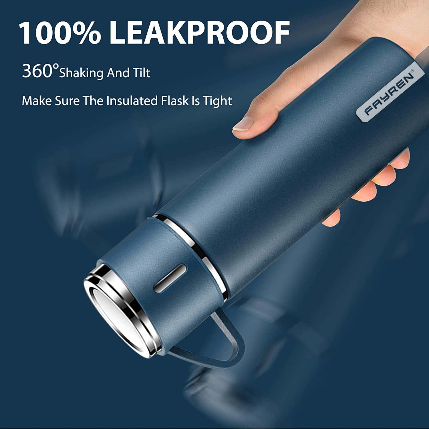 Custom Logo Travel Coffee Outdoor Tea Stainless Steel Vacuum Flask Thermos Mug Gift Set For Corporate Business