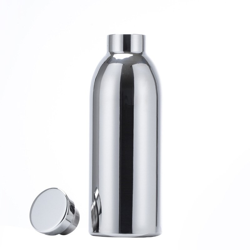 2022 New Luxury silver Thermos Vacuum Flask Insulated Stainless Steel Water Bottle Business Gifts Metal Customized