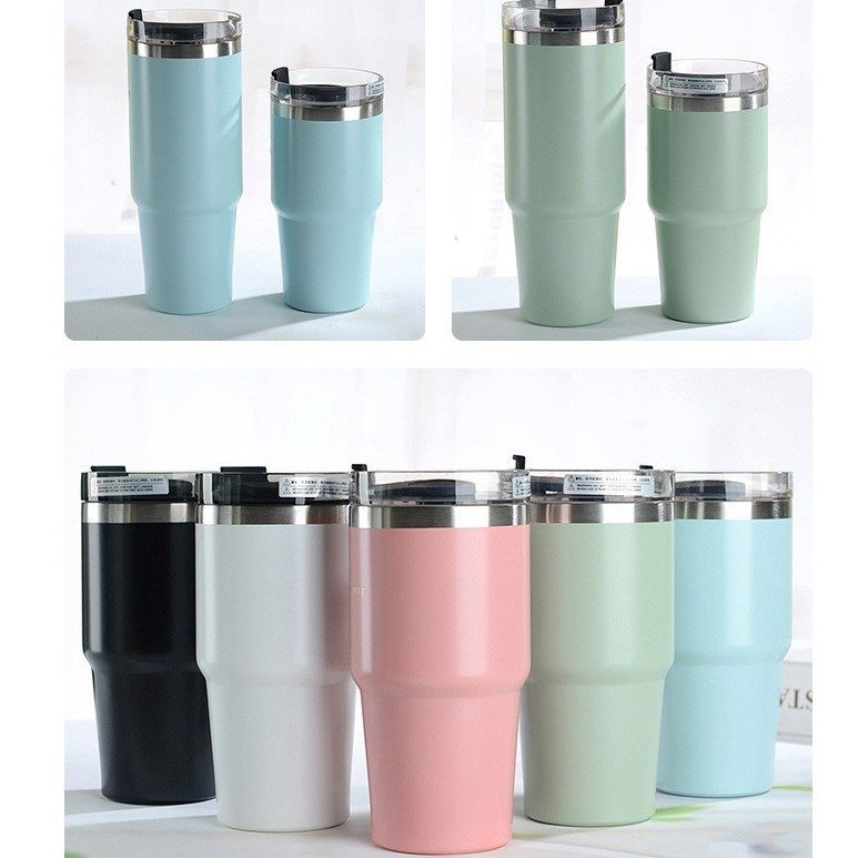 20oz 30oz Stainless Steel Portable Tumbler Cup Insulated Water Bottles Travel Smart Vacuum Flask Keep Iced Keep Cold Drink Warm