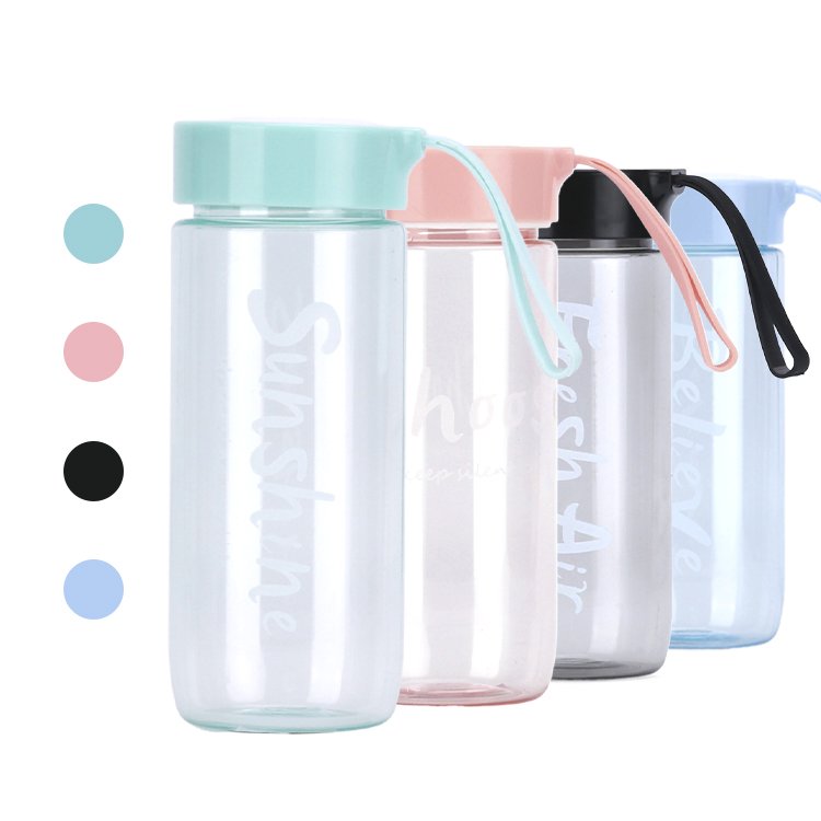 Bpa Free Pink Blue Green Black Tritan Water Bottle 550ml Botellas De Agua Water Bottle For Drinking