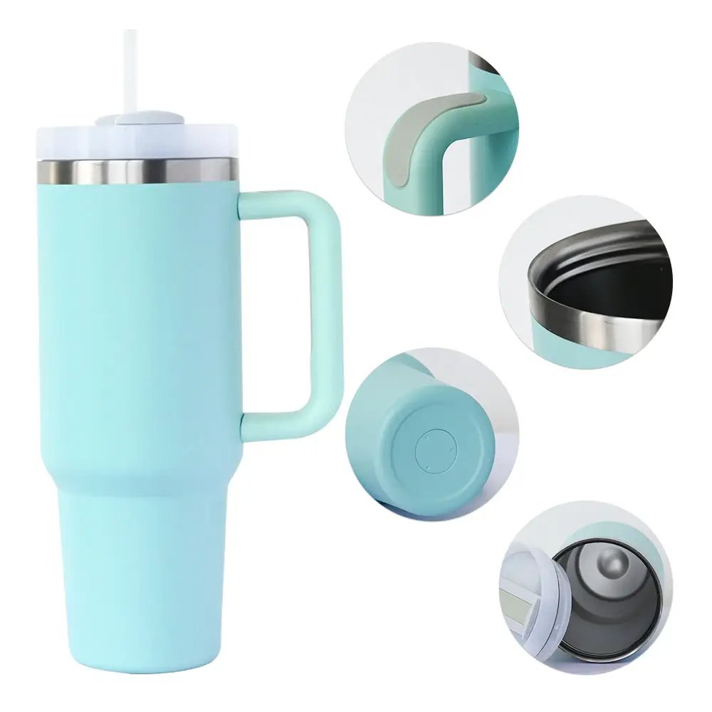 2024 Custom Logo Hot Selling tumblers wholesale bulk insulated tumbler 40oz Stainless steel Tumbler With Handle And Straw