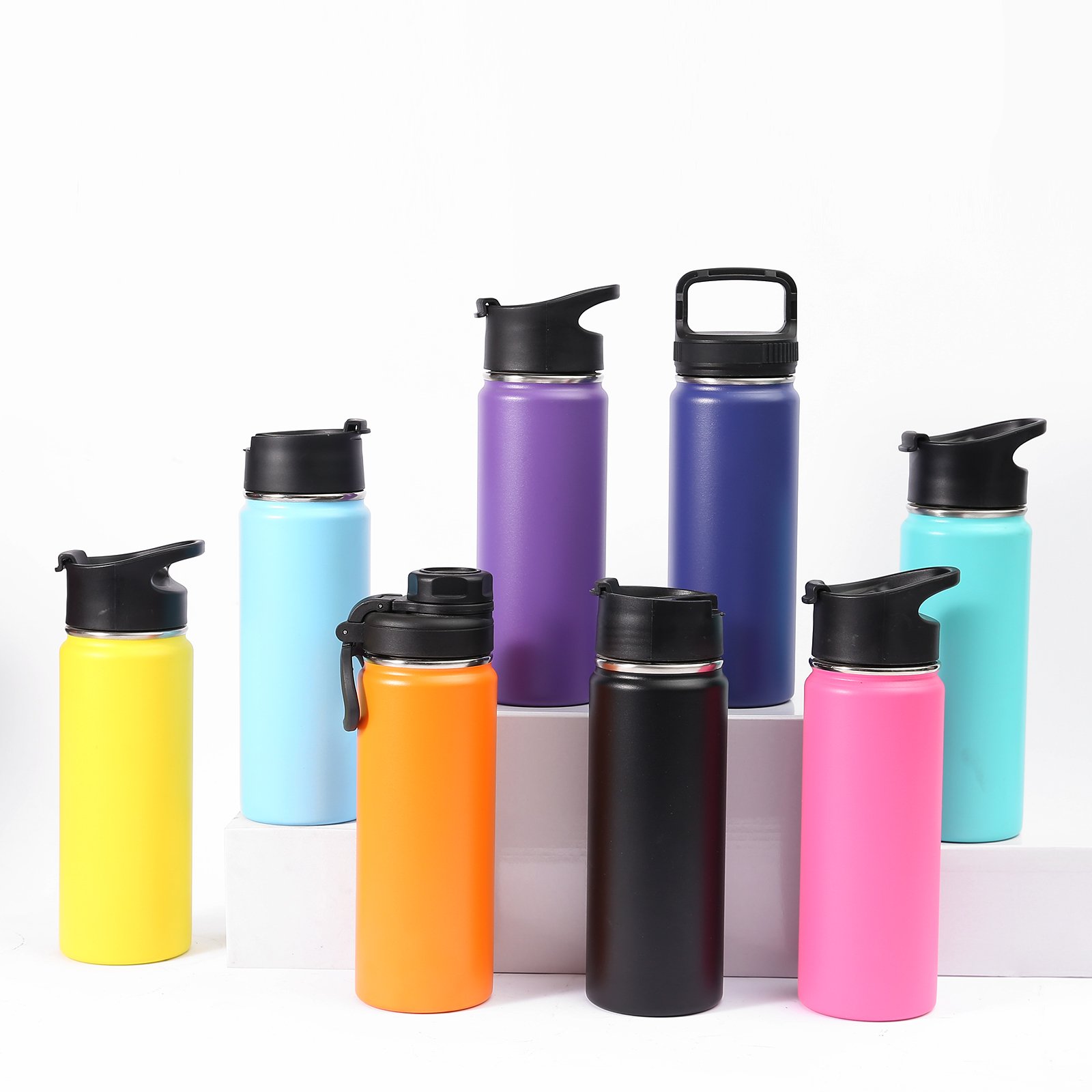 Wholesale 32oz 64oz Double Wall Insulated Stainless Steel Thermoses Sport Water Bottle With Tea Infuser Vacuum Cup Flask