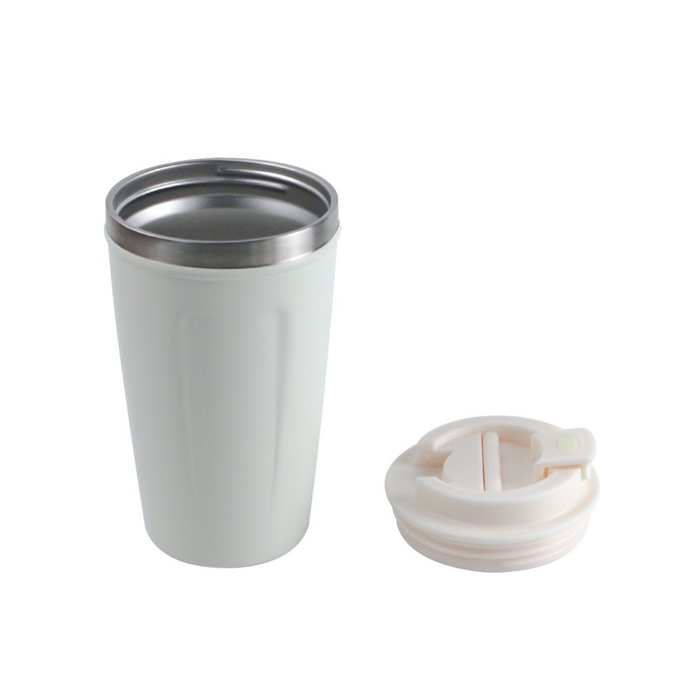 Maps 14oz Stainless Steel Vacuum Insulated Leak-Proof Coffee Mug With Screw Lid Eco Reusable Thermos Cup