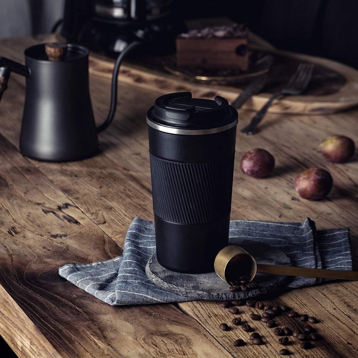 12/17oz 380ml/510ml Travel Coffee Mug with Lid Leak-Proof Spill-Proof For Hot and Ice-Cold Drinks