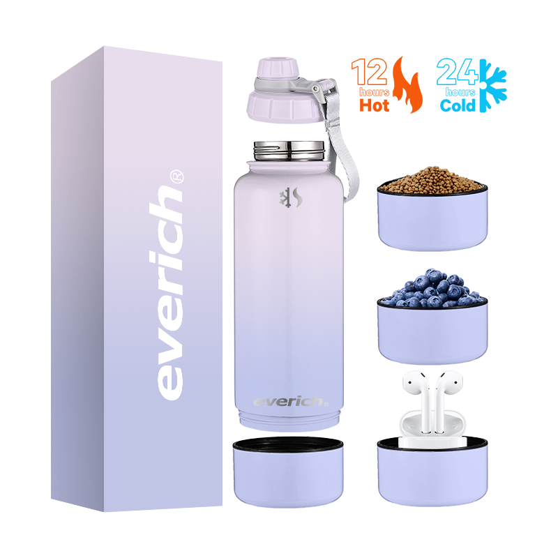 stainless steel insulated vacuum flasks with wide mouth water bottle 32oz stainless steel sports bottle