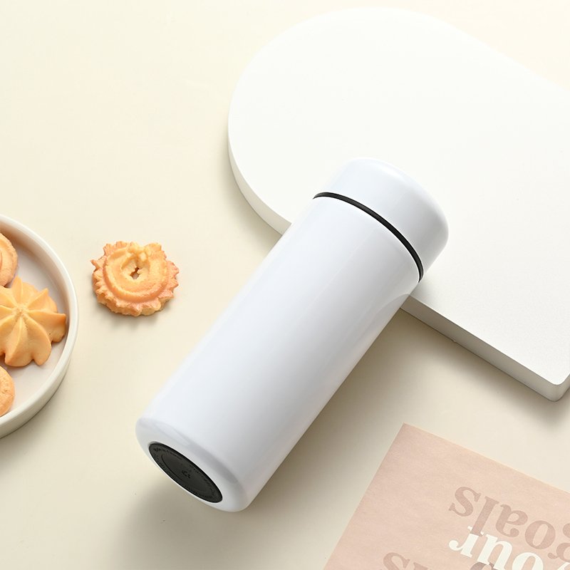 380ml Cute Mini Smart LED Vacuum Flask Straight Cup Design with Temperature Display for Presents & Gifts