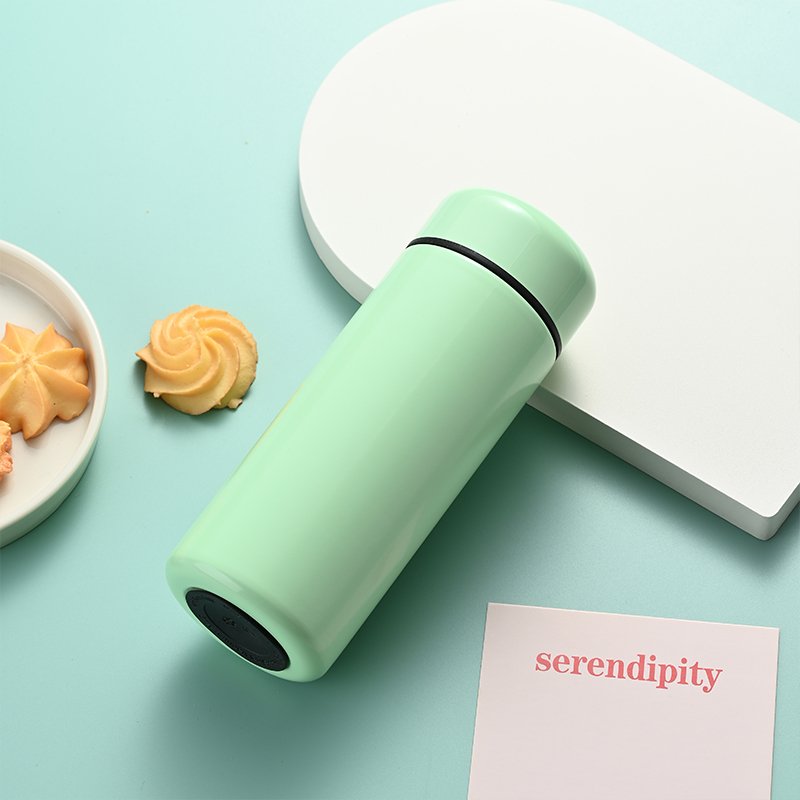 380ml Cute Mini Smart LED Vacuum Flask Straight Cup Design with Temperature Display for Presents & Gifts