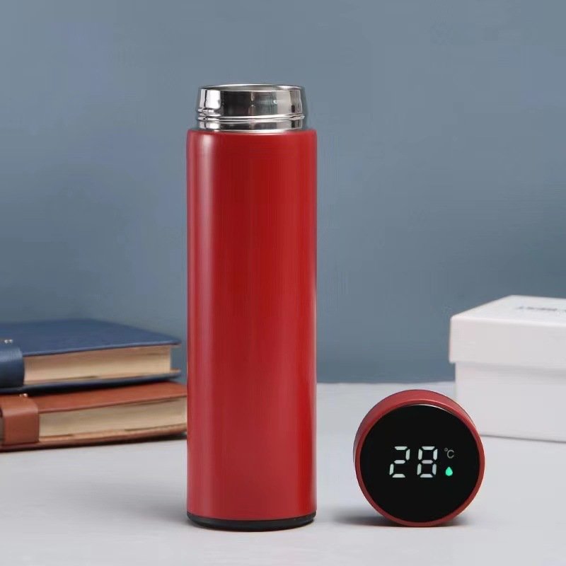 Custom Water Bottle Digital Personalize Cup Intelligent text your pictures Temperature Display gym sports Vacuum Flask with Logo